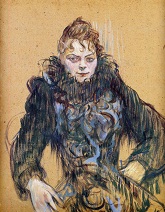 Тулуз-Лотрек Женщина с чёрным боа 1892г